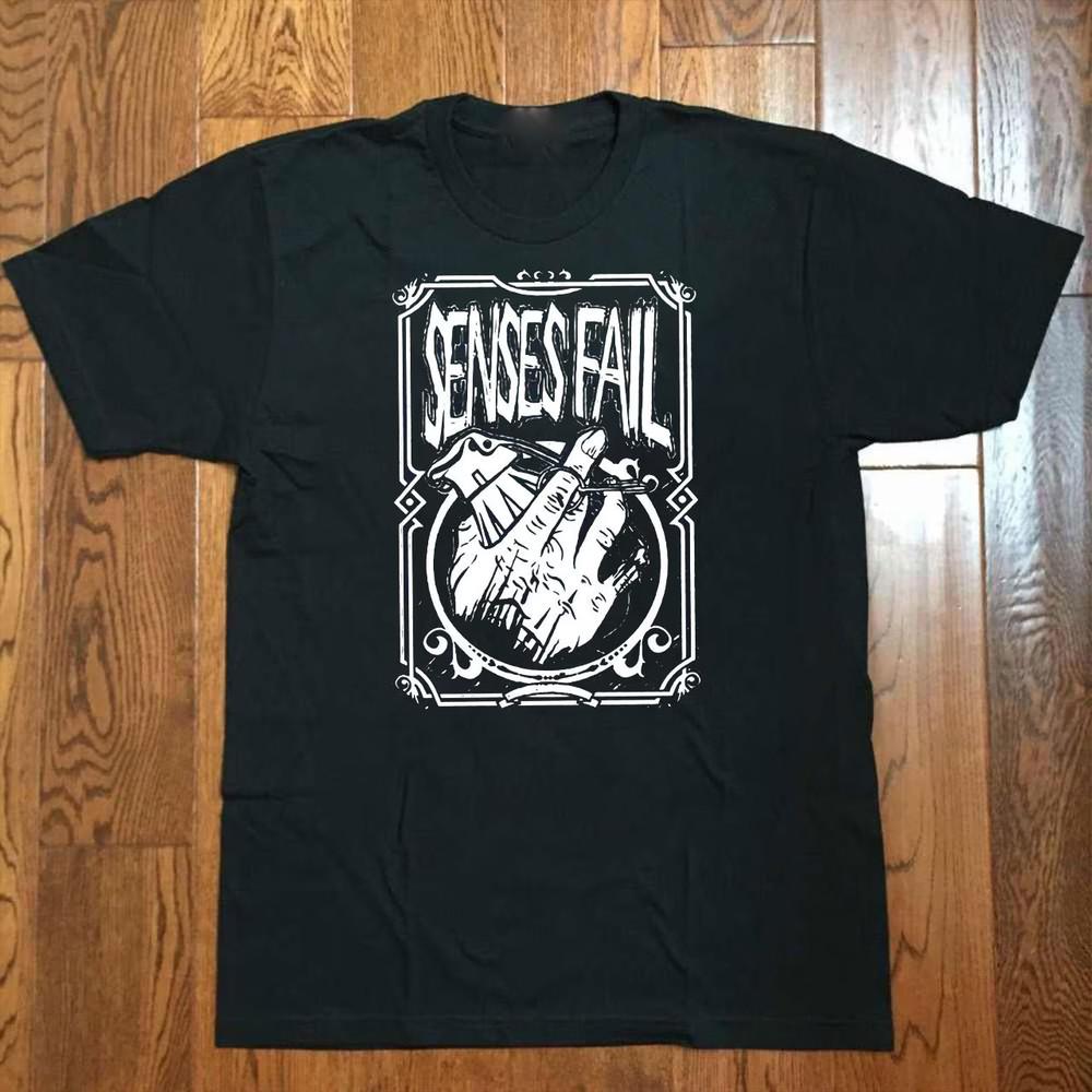 Senses Fail Band Black T-Shirt Unisex Cotton All Size S-5XL CO693 Unisex T-Shirt XXXXL