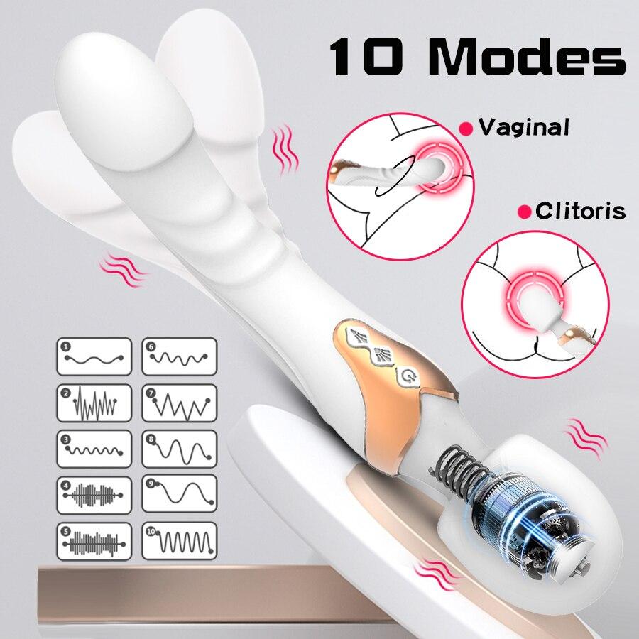 Vibrator AV puternic Dildo Baghetă magică pentru femei 10 moduri Stimulator clitoris G Spot masaj vagin Jucării sexuale pentru adulți pentru femei