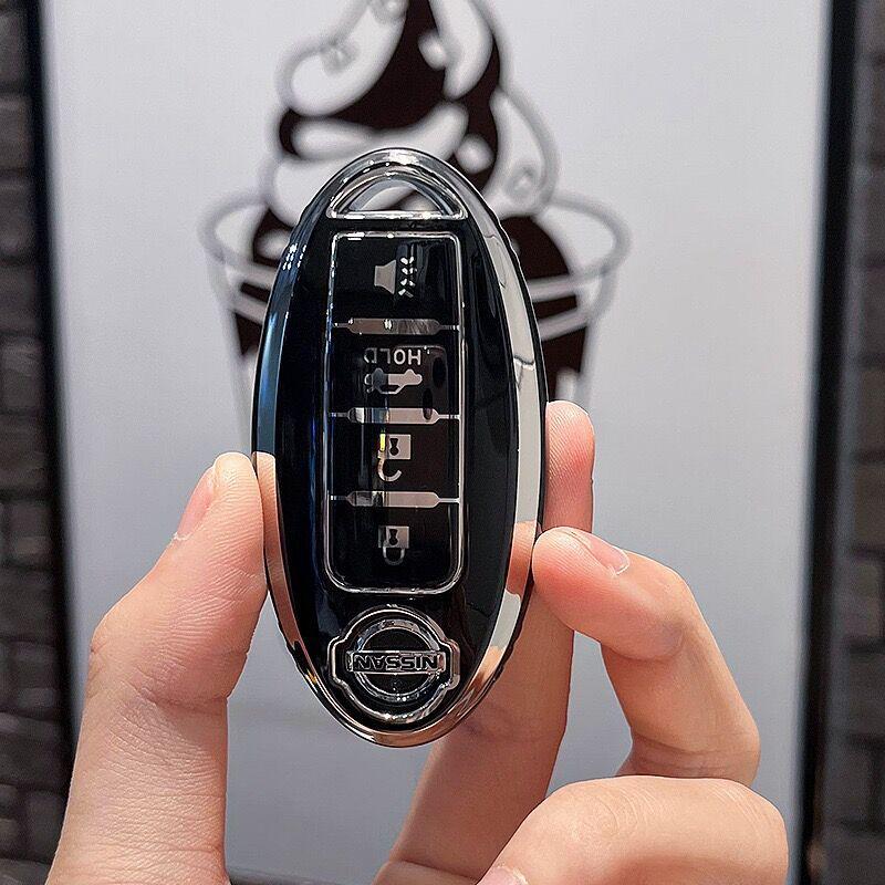 TPU Key Cover for Nissan Models: Sylphy, X-Trail, Teana, Qashqai, Tiida, Terra - Hot-Selling Car Shell.