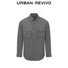UR Men's Loose Open-Front Pocket Workwear Shirt