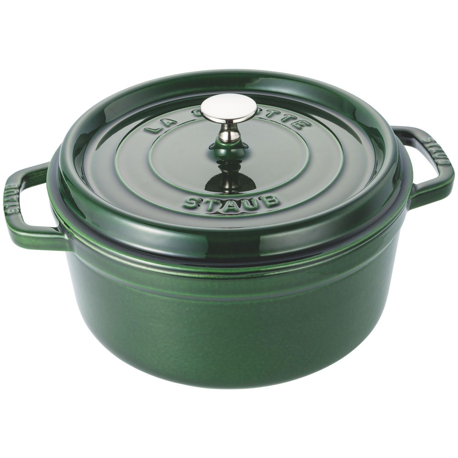

Staub Cocotte Round Basil Green Large Enamel Pot IH Compatible Japanese La Cocotte Round Pico 24cm Two-handled [Official Product] 40509-356