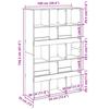 Bookshelf Gray Sonoma 100 x 33 x 156.5 cm Engineered Wood