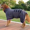 Water-absorbing quick-drying pet bathrobe microfiber dog towel customization