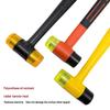 Multi-Purpose Industrial Rubber Mallet - Solid Rubber & Nylon Hammer for Installation