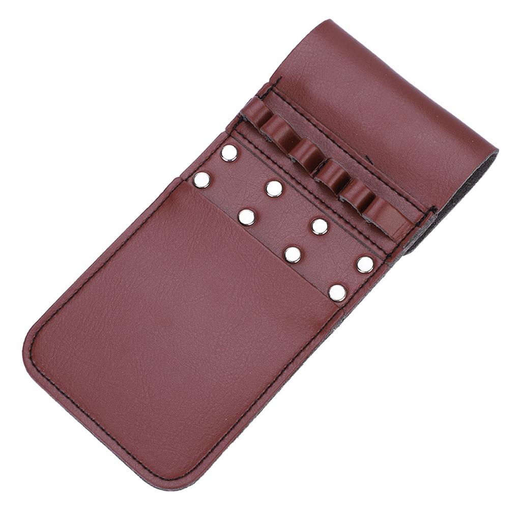 Portable Quiver PU Leather 6pcs Waist Holder Bag Bow Archery Equiptment(Black)