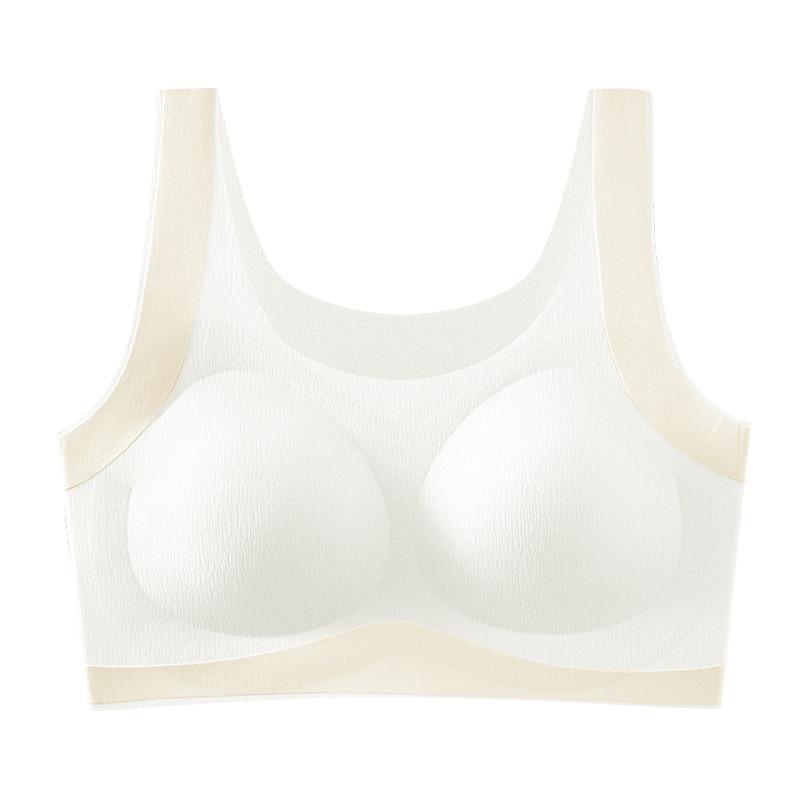 Girls' Development Underwear Fixed Cup-year-old Junior High School and High School Students' Sports Shock-proof Small Vest Seamless Bra Cover