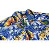 Men's Summer Pure Cotton Fish Print Short-Sleeved Shirt American Casual Plus Size Pointed Collar Couple Seaside Hong Kong Style Niche Style Shirt