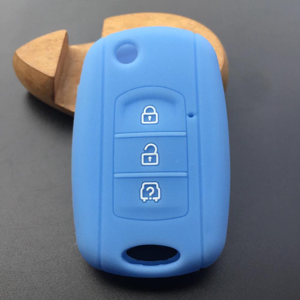 Silicone Remote Key Protector Skin Cover Case Shell for Dongfeng DFM DFSK Glory 580 F507 S30 H30 AX7 Car Products Accessories
