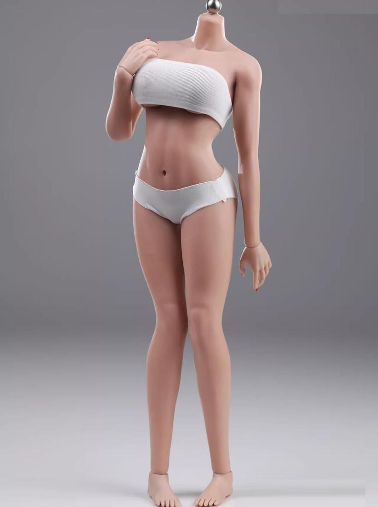 Scale Action Figure JOA Seamless Female Body with Large Bust and Bikini and Weapon Not Tan [TOYBARJAPAN] 1/6 JOQ-10E Ultra-Flexible (Head Included)
