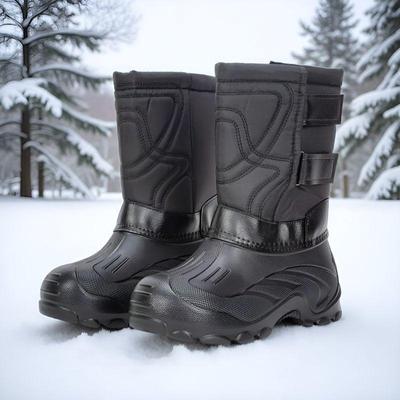 Botas de Nieve Impermeables Antideslizantes Grandes para Hombre con Forro Grueso de Terciopelo