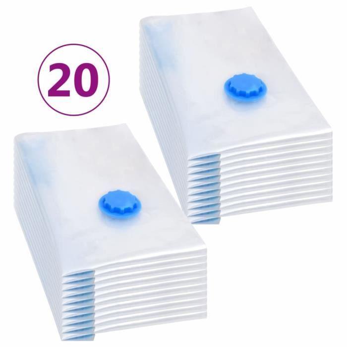 VidaXL Sacs de voyage sous vide Sacs de vêtements 60x40 cm 20 pcs