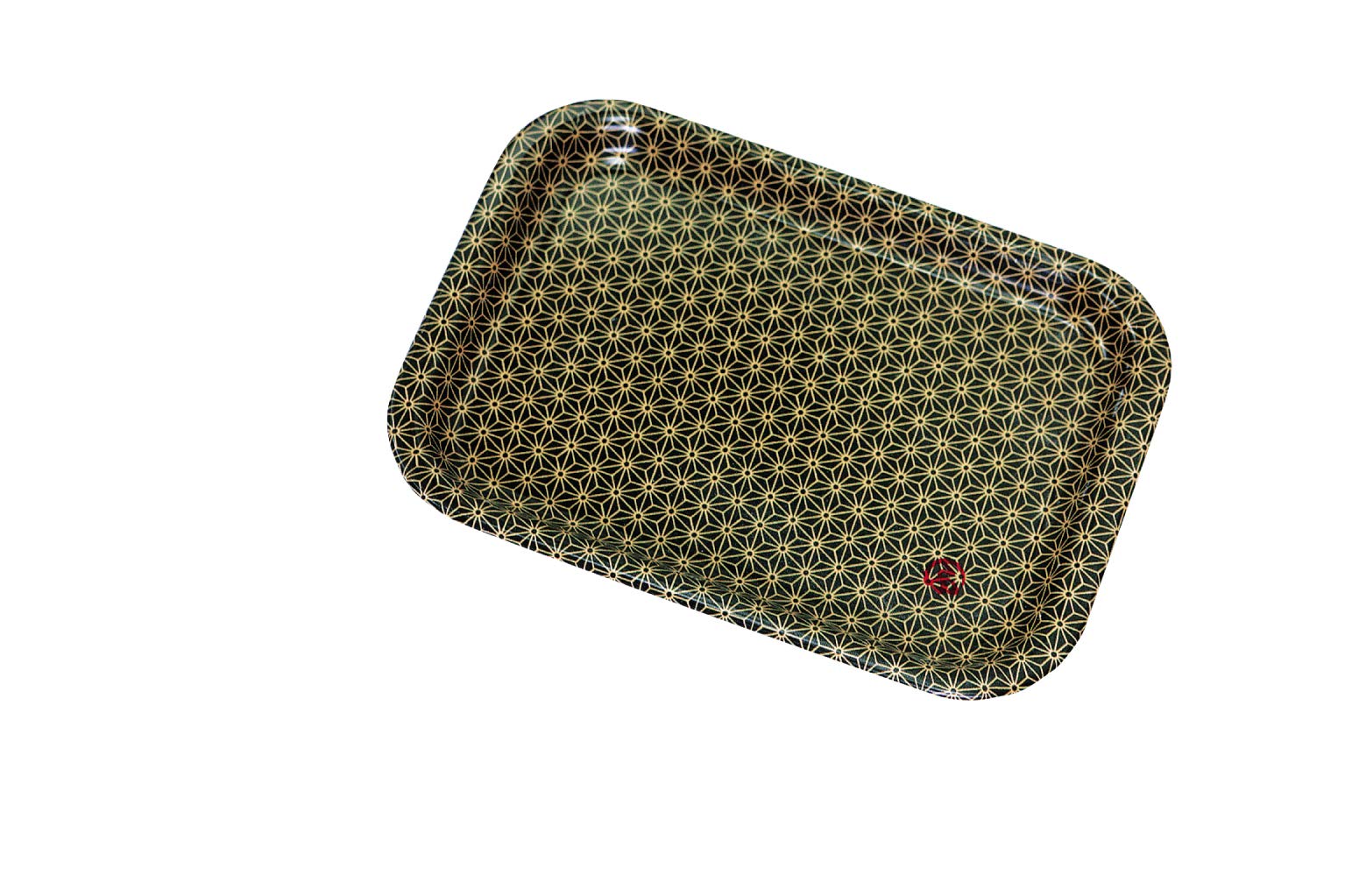 

Tatsumiya Japanese Fabric Hemp Leaf 55108 Café Tray, Pattern, Size Approx. W25.9 D18.3 H1.5
