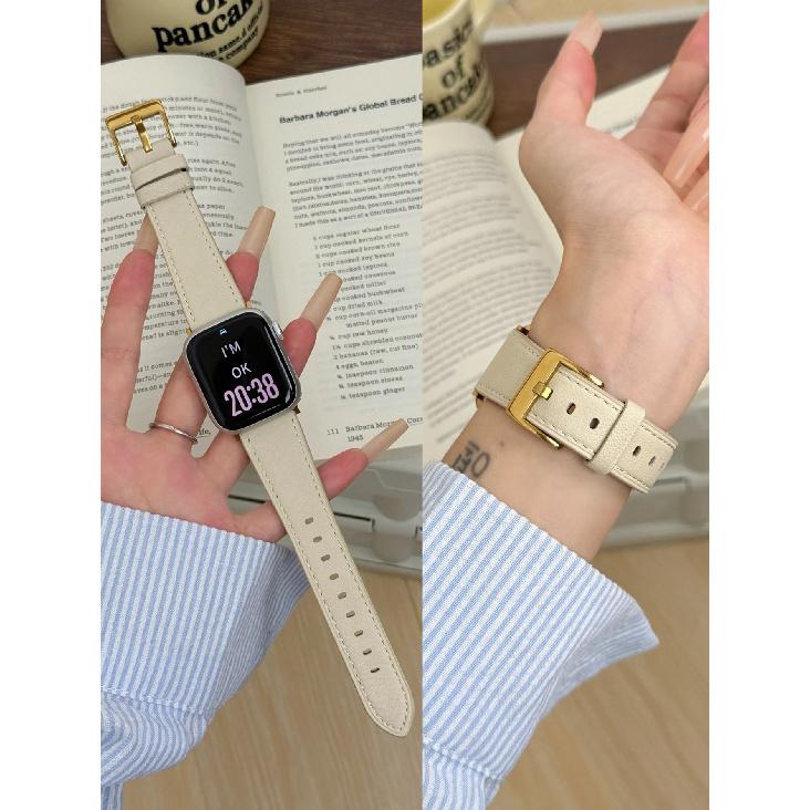 

New Nata Leather loop Correa For Apple Watch band Series Ultra 11/10/9/8/7/6/5/4/ 38mm 40mm 41mm 42mm 44mm 45mm 46mm 49mm Strap 38mm40mm41mm 42mmS10