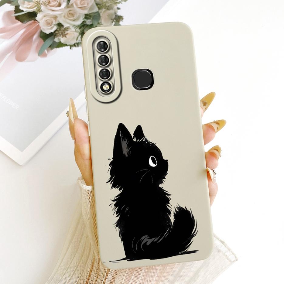 For Infinix Hot S4 Case Luxury Love Heart Buttefly Candy Painted Cover Soft TPU Matte Phone Case For Infinix Hot S4 HotS4 Fundas