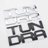 3D glossy black silver letters For Toyota TUNDRA Trunk Emblem Badge Stickers car accessories modified car sticker FE6