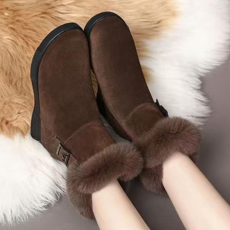 Women's Winter Fashion Warm Snow Boots with Plush Thick Comfortable Non Slip Shoes