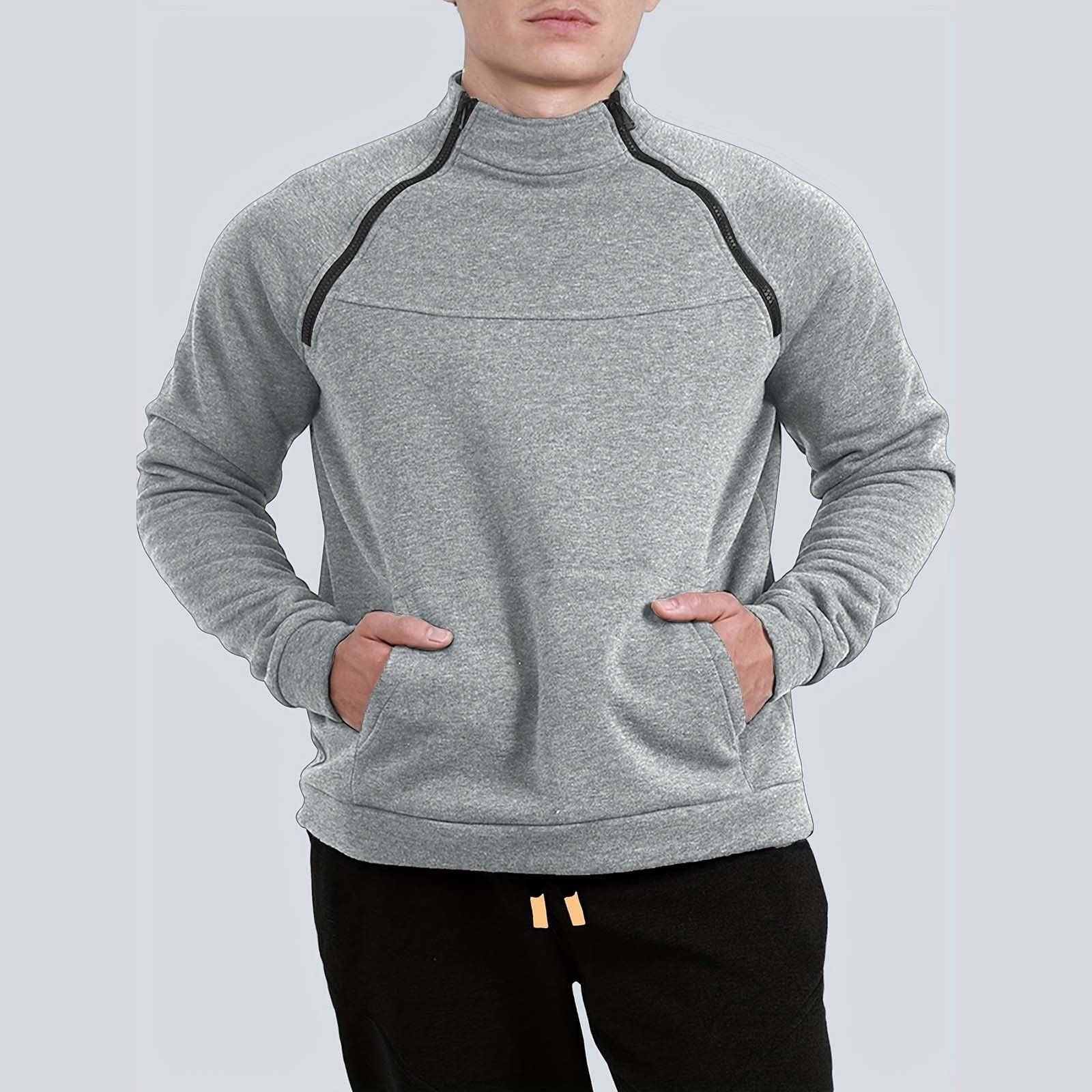 

Толстовки для мужчин с длинным рукавом повседневный пуловер теплые зимние XL