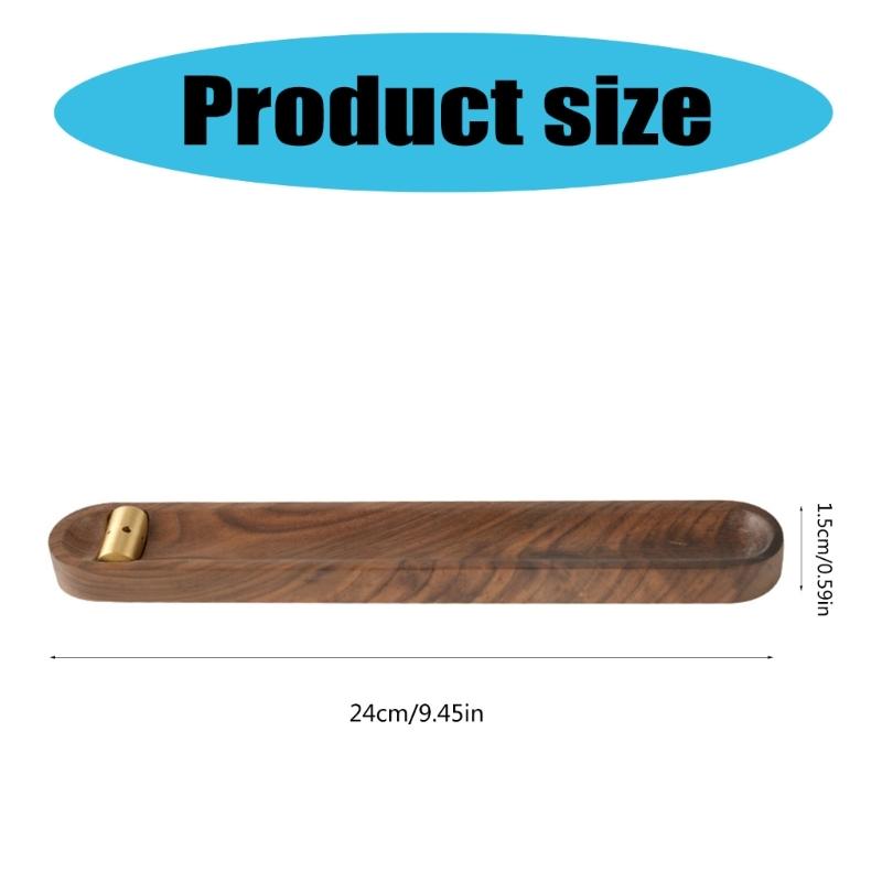 Vintage Wood Incenses Stick Holder Plate for Home Decors and Relaxation Meditations Incenses Burners Tray Ashes Catcher