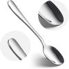 IQCWOOD Coffee Spoons, Mini Espresso Spoon, 6 Pieces Stainless Steel Spoons Silverware Set, Dinner Spoon for Home, Kitchen or Restaurant, Dishwasher