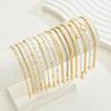 Fashionable Hot Selling Zircon Pearl Heart Bracelet 16 Pieces Iron Chain Gold Environmentally Friendly Personalized Bracelet