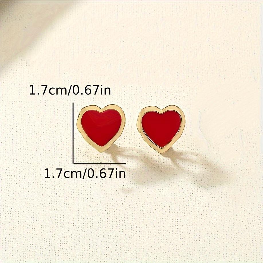Love Geometric Irregular Stud Earrings Retro Temperament Earrings Earrings