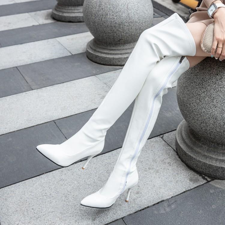 

New Fashionable Slim Heeled High Heeled Pointed Long Boots