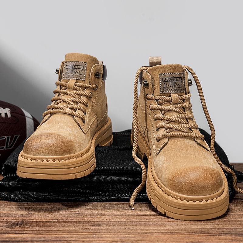 Martin boots new winter British retro high-top leather rhubarb boots platform boots 39 [standard sports code]