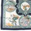 Pristine HERMES Scarf LE TRIOMPHE DU PALADIN Style Card Included Multicolor Silk Used