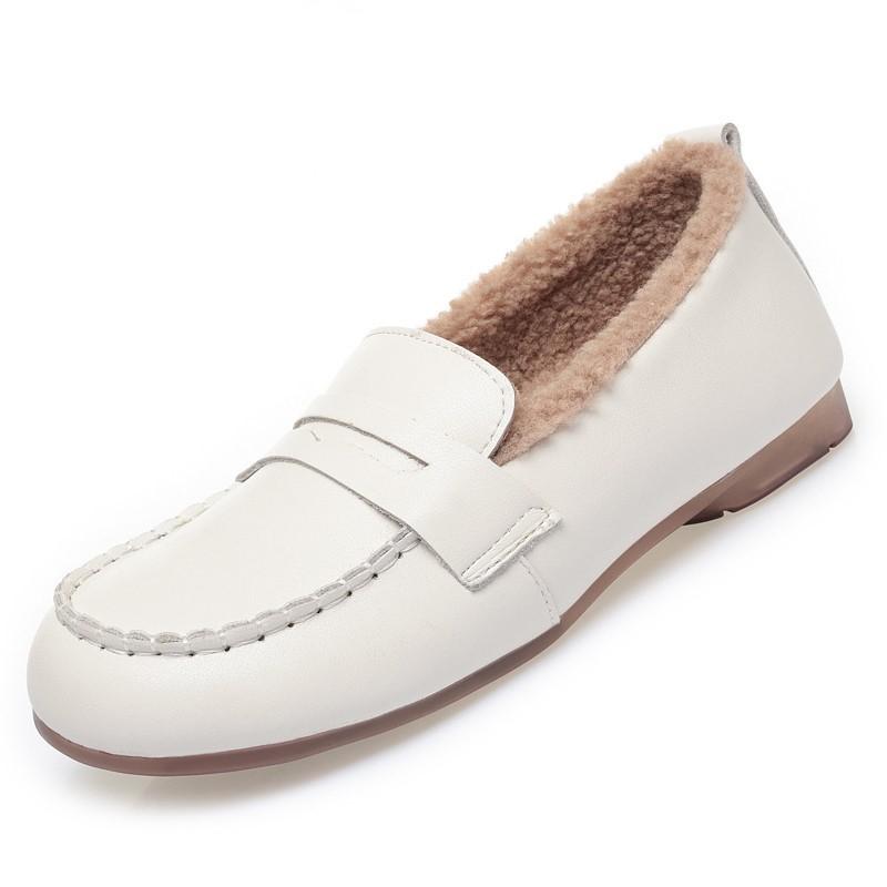 

Fashion AIYUQI Women Loafers 2025 Autumn New British Style Women Flat Shoes Genuine Leather Casual Large Size 41 42 43 Shoes Ladies 35