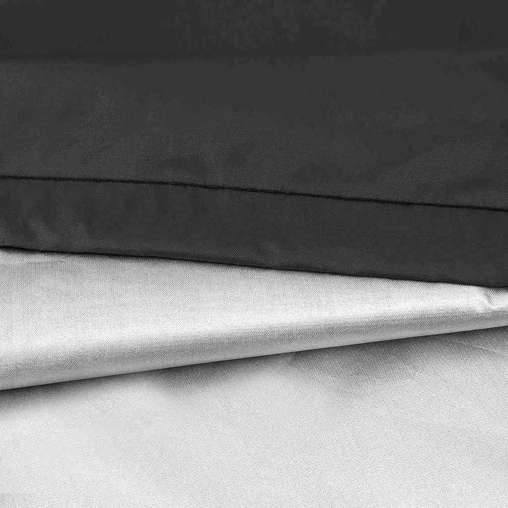 Barbecue Grillabdeckung Polyester Wasserdicht Staubdicht BBQ Schutzhülle für Garten Terrasse (Die Futterfarbe ist zufällig)