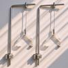 2Pcs Aquarium Light Bracket Aluminum Alloy Adjustable Lighting Stand for Fish Tank Glass Edge Clamp Freshwater Saltwater Lamp