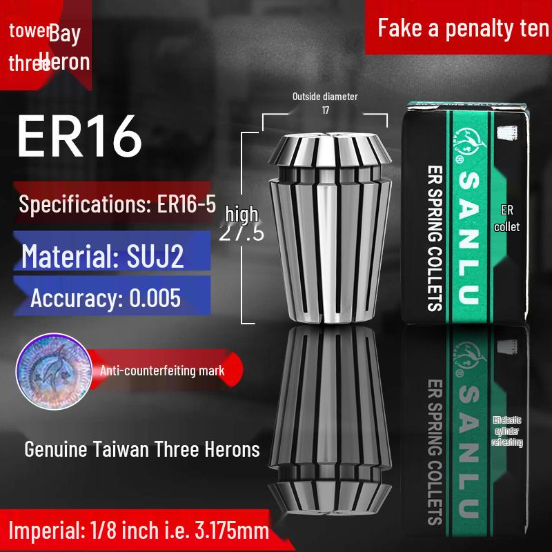 ER32 High Precision CNC Engraving Machine Collet Chuck with ER20, 25, 16, 11, 40 Spring Collets