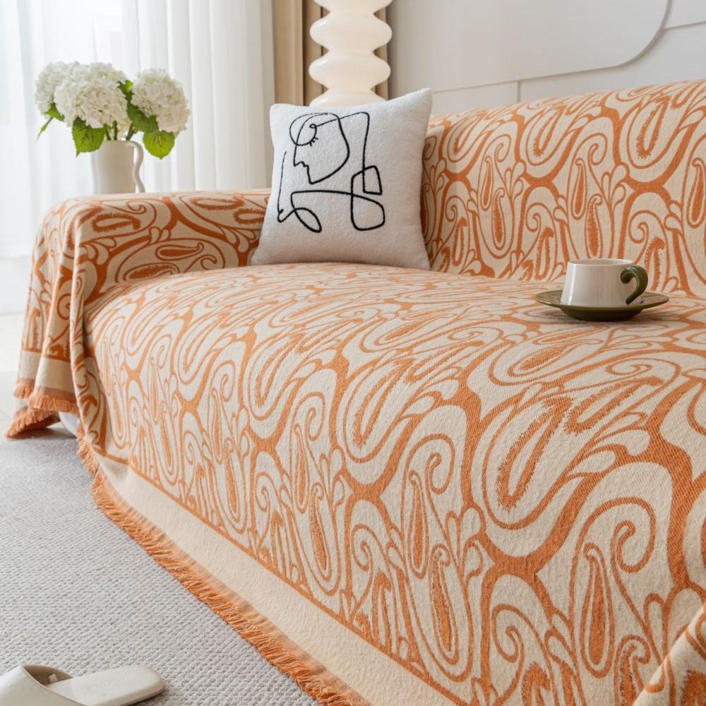 Paisley-Sofakissenbezug, doppelseitiger Couchbezug, Sofa-Schonbezug, universeller Anti-Katzen-Sofabezug, 1,2,3,4-Sitzer-Bandana-Decke