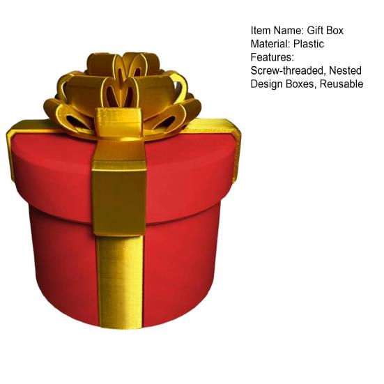 Nested Screw Box Annoying Gift Box Money Puzzle Box Reusable Prank Gift Box for Cash Gift Birthday Christmas White Elephant Gift Exchange