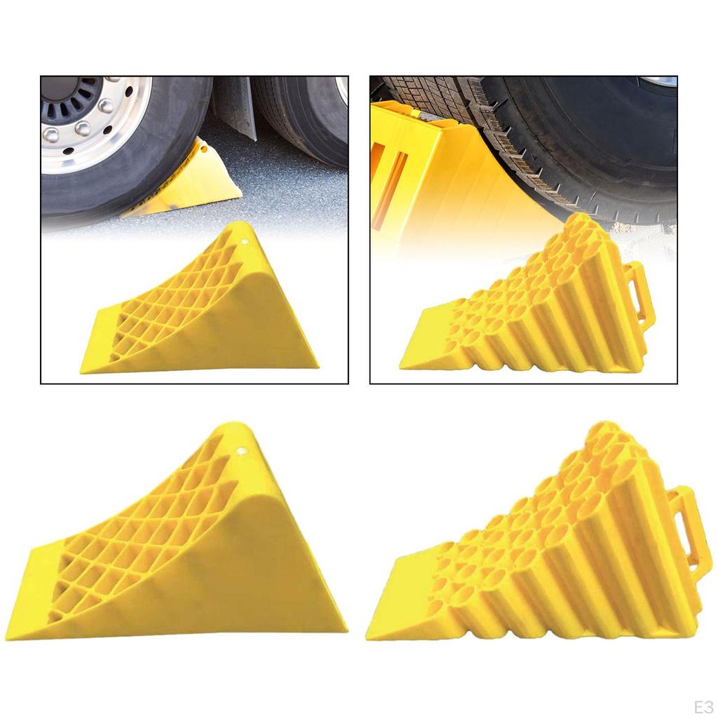 Travel Trailers RV Car Wheel Chock Stopping Device Triangle Base Durable Versatile Tool Portable for