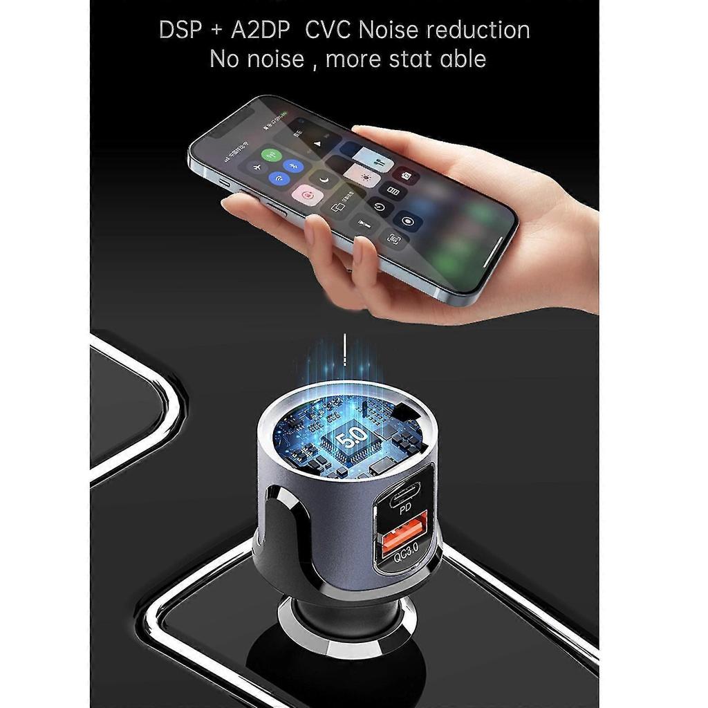 Car Mp3 Music Player Bluetooth-compatible Fm Transmitter Pd 18w Charging Adapter