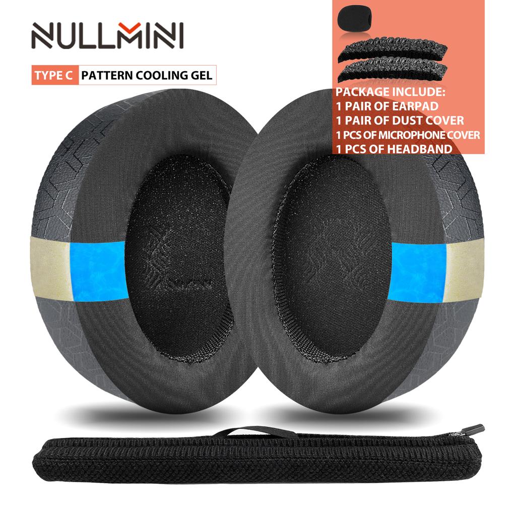 Nullmini Cooling Gel Earpads for AKG N700NC Headphones Replacement Ear Cushion Sleeve Earmuffs Headband