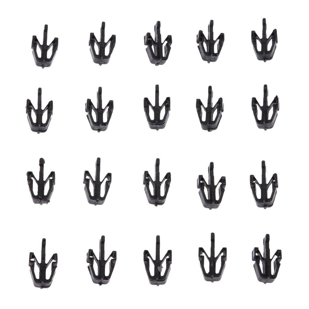 Interior trim automotive part number MB153825 B09250715 nylon 20 pieces clips, rivets, fasteners, clips, 90467-13011 8942180270, grille,