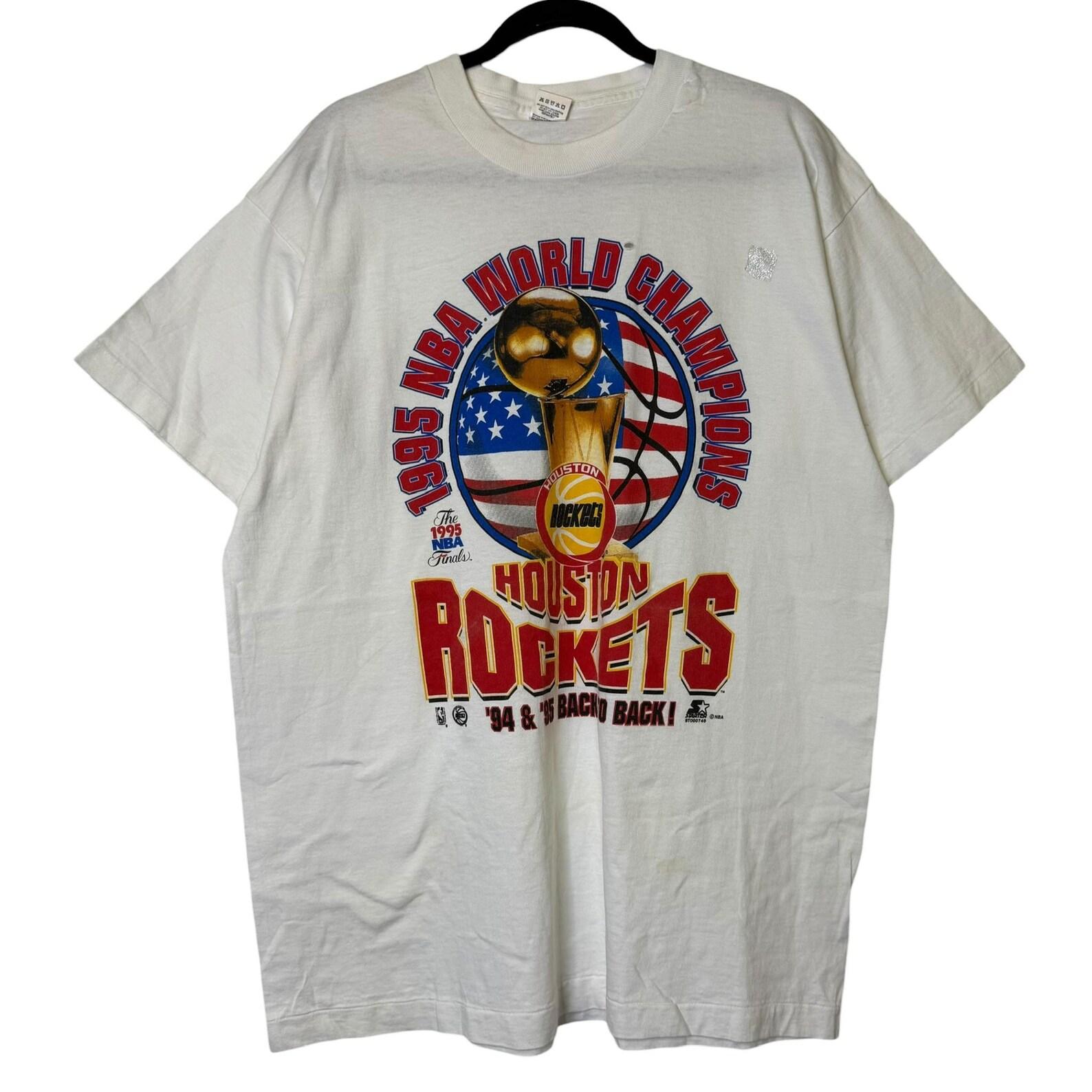 1995 Houston Rockets Championship NBA T shirt Sz XL (B2201) M