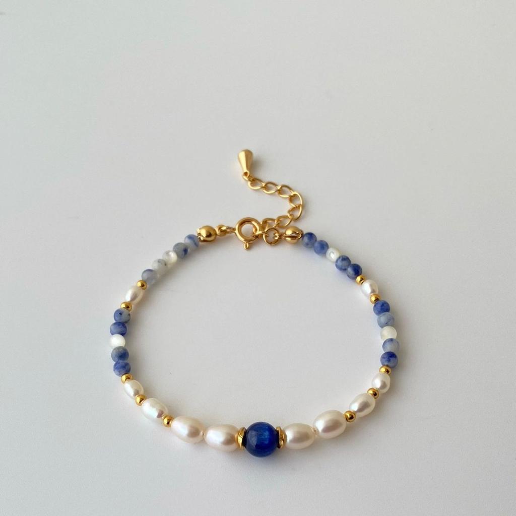 Blue Blue Healing Pearl Bracelet Premium Design Romantic Fashion Jewelry Bracelet Small Fresh