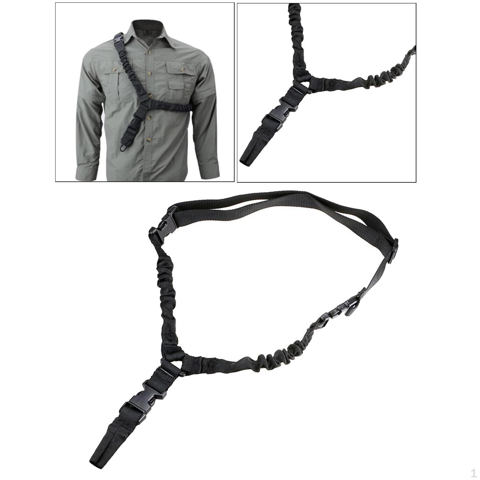 Nylon Safety Rope Shoulder Lanyard Strap Belt for Outdoor Black Black