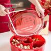New Year Dried Fruit & Candy Tray: Sealed Wedding, Living Room, or Coffee Table Snack Box with Sunflower Seed Storage