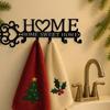 Wrought Iron Wall Hooks Heavy Duty Coat Rack Space Saving Towel Holder Home Decor Entryway Hallway Bathroom Apartment Organizer
