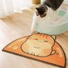 Minimalist Silk Cat Litter and Feeding Mat - Trap, Cute, Easy to Clean