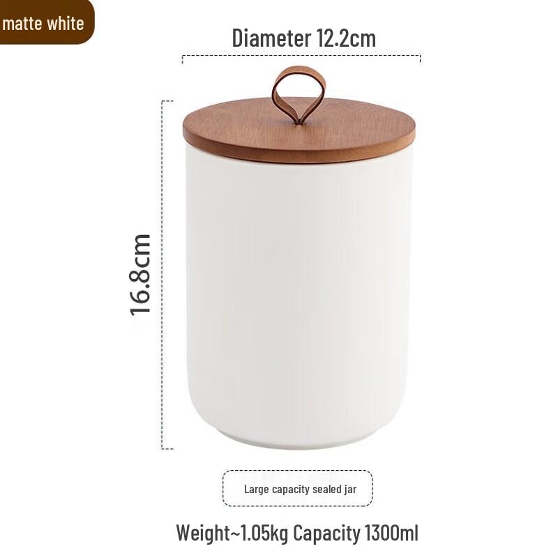 YIXI Nordic Ceramic Storage Canister with Lid