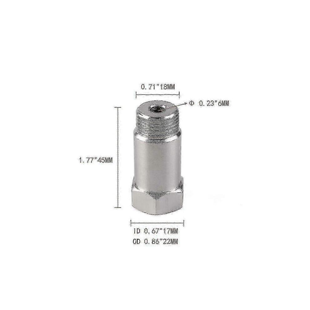 10pcs O2 Sensor Spacer Adapter Extender Extension Straight 45mm M18x1.5 Extension Spacer Extender C