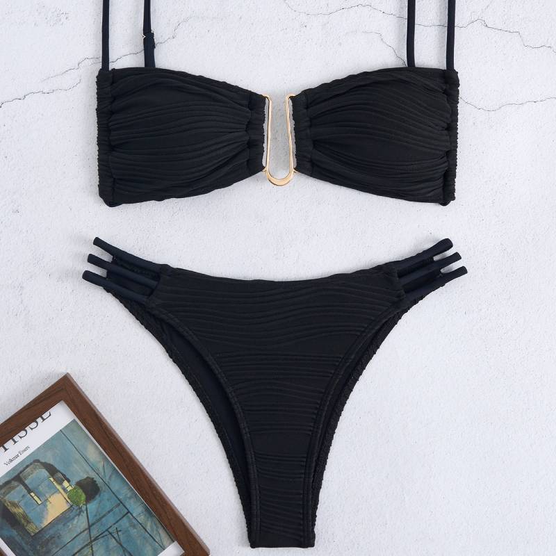 Womens Sexy Euro Bikini Set With Polyester Fabric For Swimming And Water Sports