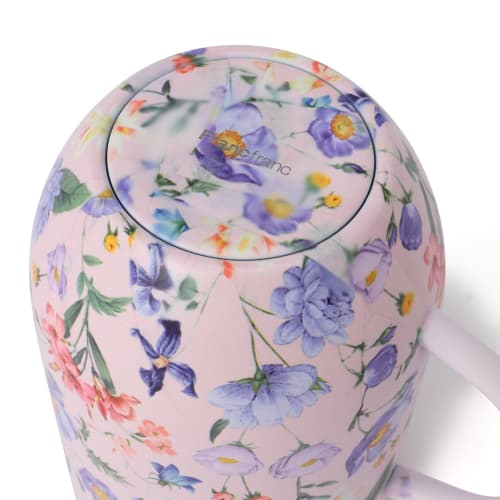 Francfranc Stainless Steel Thermos Mug with Lid, 320ml, Multi-Flower Pink, Double-Walled Vacuum Wall, Insulated for Hot and Cold Drinks, Perfect for t