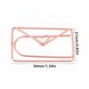 12pcs Cute Envelope Shape Paper Clips Rose Gold Document Organizing Clip  Office Use