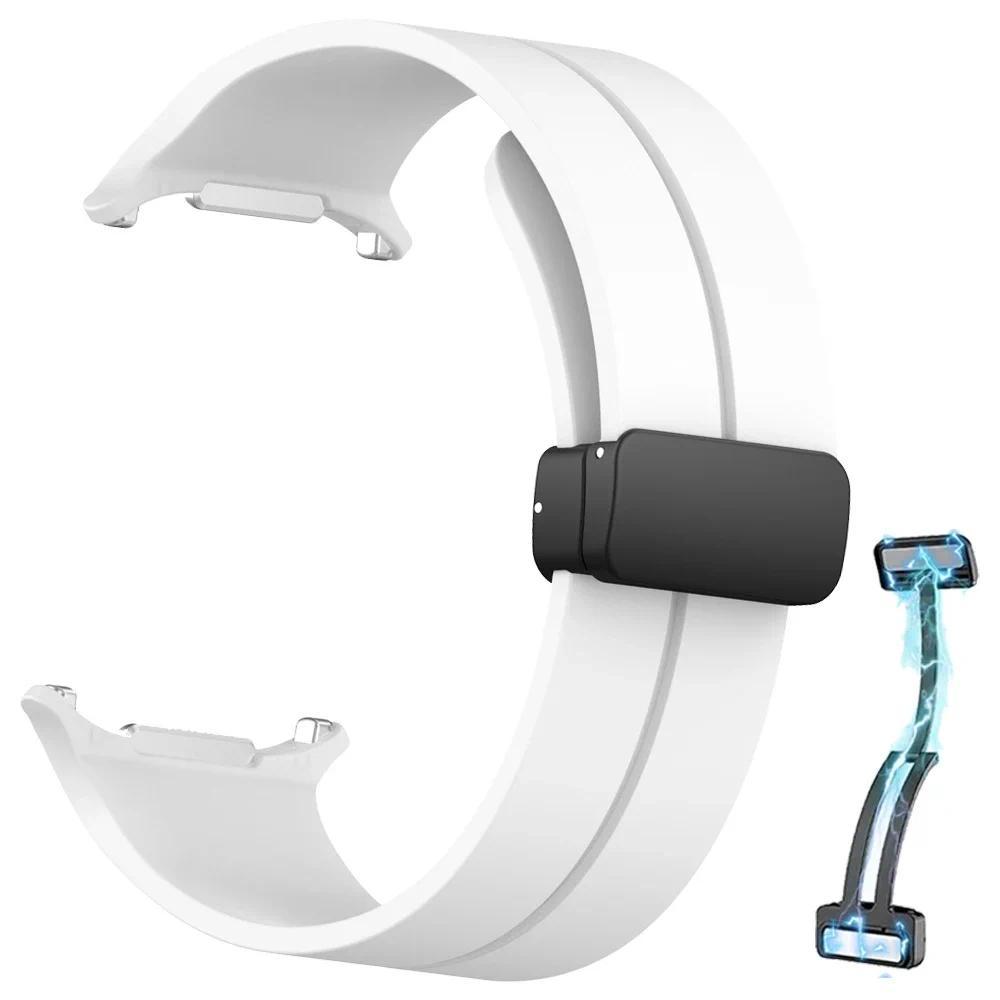 Silikonový sportovní řemínek pro Samsung Galaxy Watch Ultra 2025 Náramek pro Galaxy Watch 7 Ultra 47mm Řemínky s magnetickou přezkou